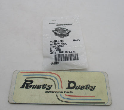 Harley Davidson Genuine NOS 4-Way Socket Secondary Lock 72403-99