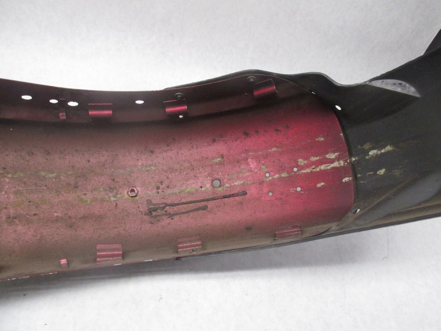 Harley Davidson Genuine Shovelhead Maroon 7" Rear Fender w/ Guide 97 Light