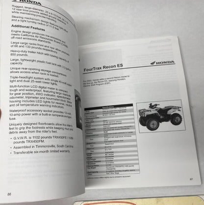 Honda 2002 Technicians New Model Guide