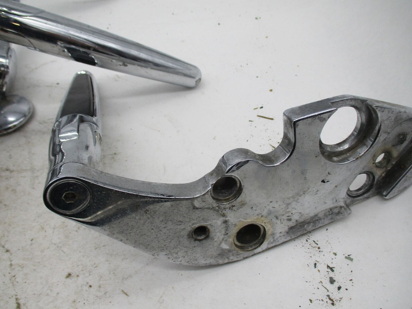 Set of Chrome Custom Forward Control Set for Harley Davidson Softail