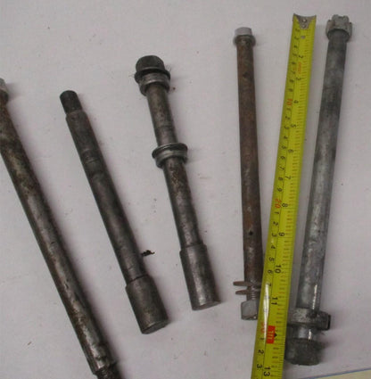Mixed Lot of (5) Harley Front / Rear Wheel Axles Softail Dyna Sportster #1