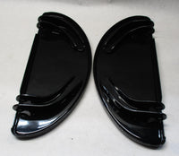 Harley Davidson Half Moon Driver Floorboards Foot Boards Black