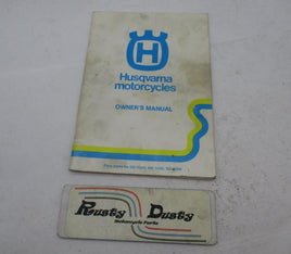 Vintage Original Husqvarna Husky 1970s Motocross Owner's Manual Book