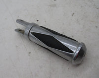 Harley Davidson Softail Dyna Chrome Diamond Round Foot Peg Female End