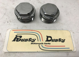 Harley Davidson Sportster Iron 48 Stock Chrome OEM Fork Caps