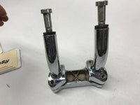 Harley Davidson Handlebar 5" Pullback Risers w/  Clamp Chrome Grooved