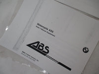 Photocopied BMW Motorcycle ABS Rider's Manual Supplement