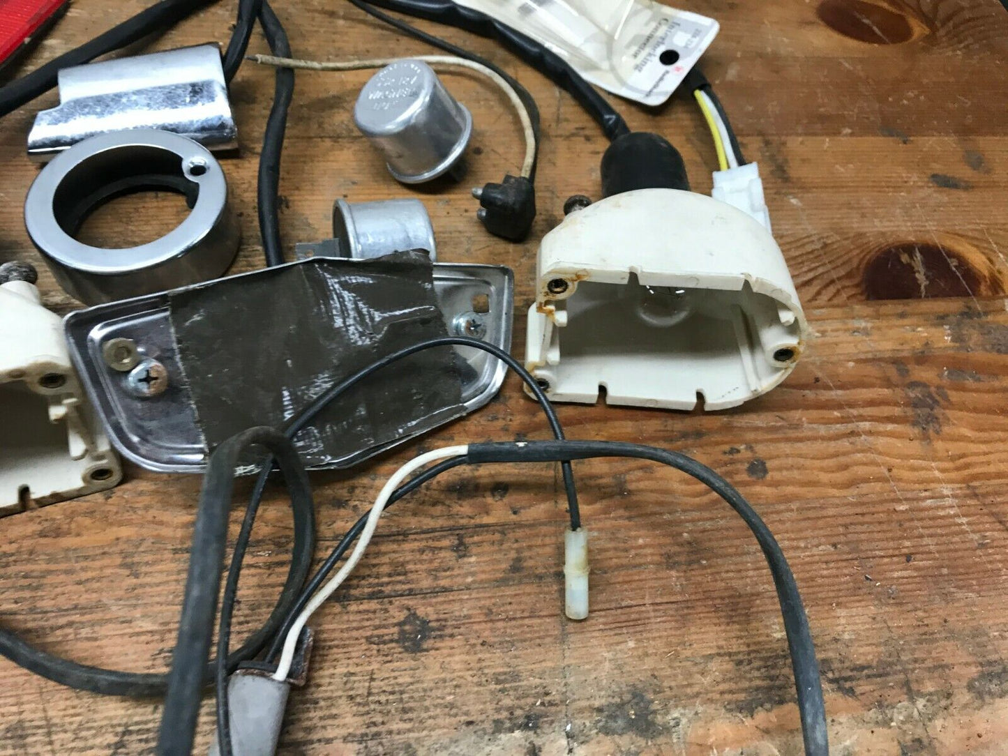 Mixed lot Harley Davidson Turn Signals Housing Blinker Wiring Parts  Lights