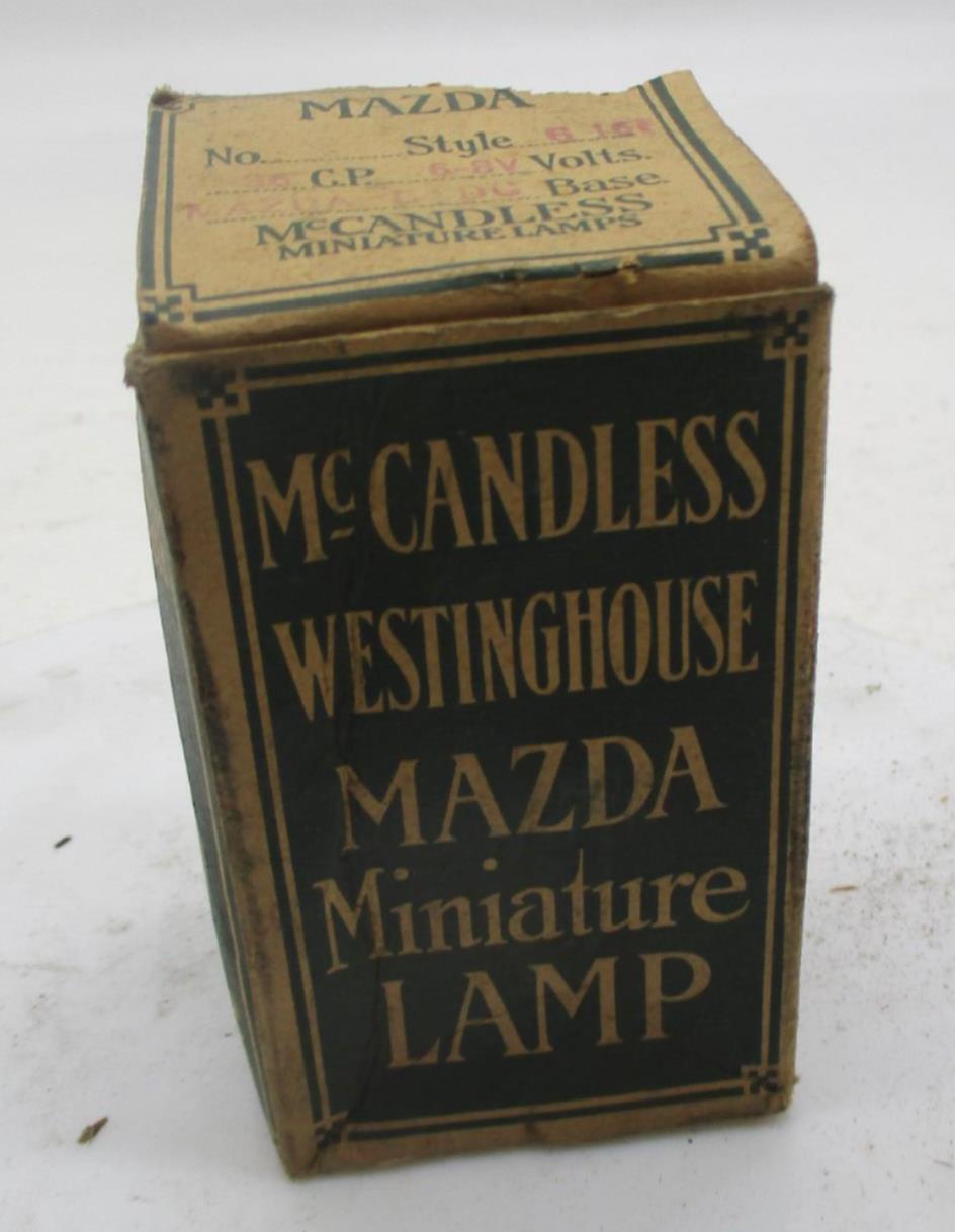 Vintage GE general Electric Mazda Miniature Lamp 36cp 6-8V