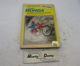 Honda Clymer 1978-1979 XR/XL250 and 500 Singles Service Repair Manual Book