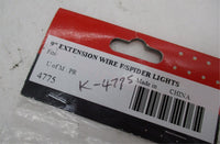 Harley Davidson Kuryakyn 9" Extension Wire for Spider Lights 4775