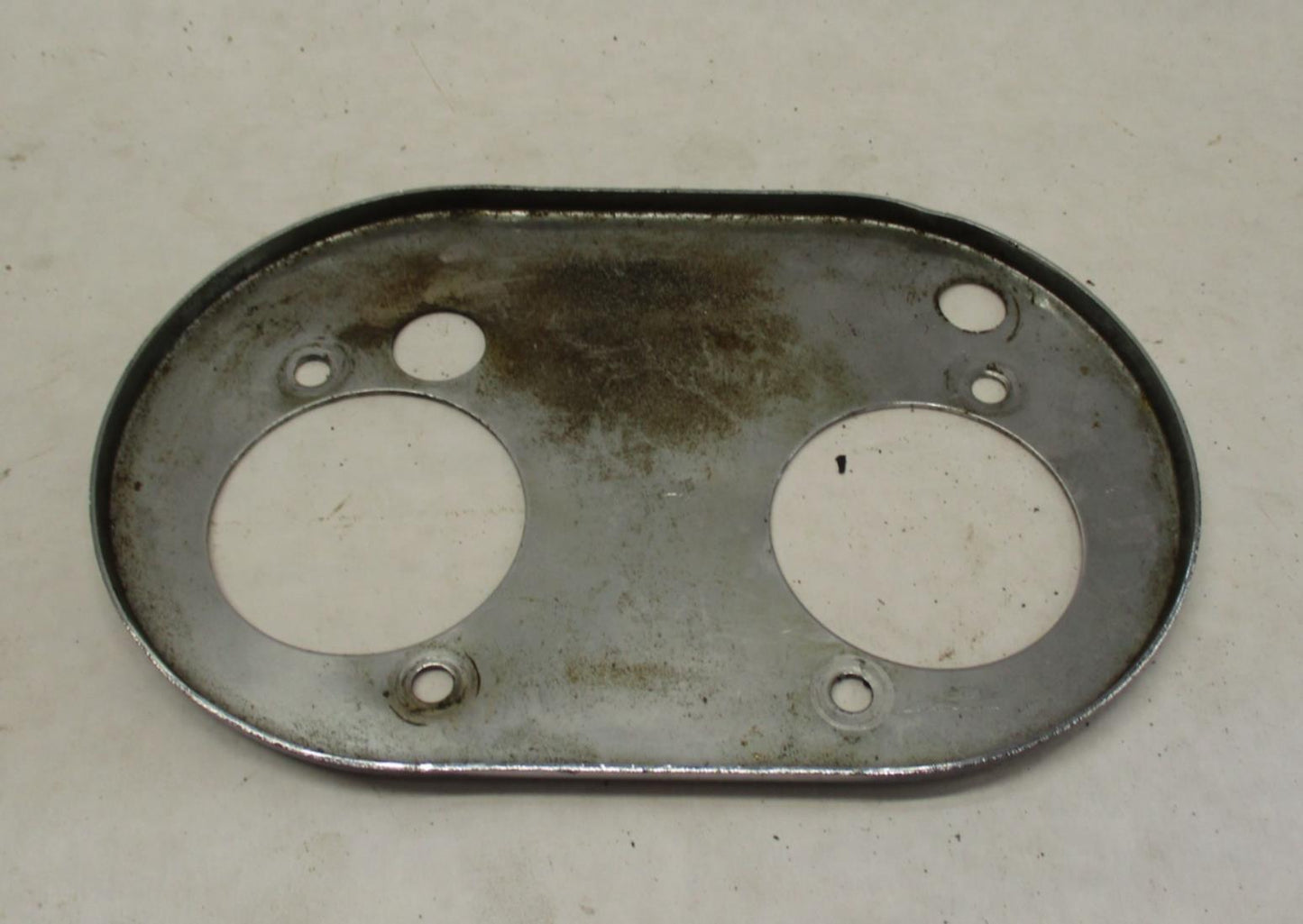 Harley Davidson Chrome Oval Dual Inlet Air Cleaner Backing Plate