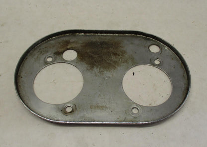 Harley Davidson Chrome Oval Dual Inlet Air Cleaner Backing Plate