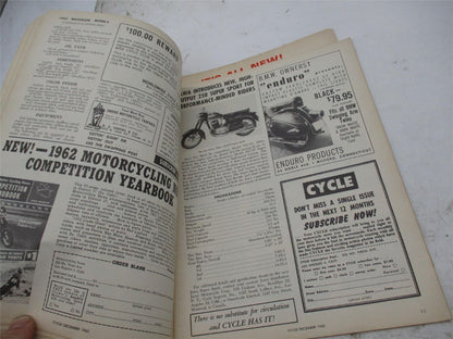 Vintage Cycle December 1962 Motorcycle Magazine