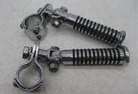 Harley Davidson GenuineChrome Ribbed Crash Engine Guard Highway Pegs with Clamps