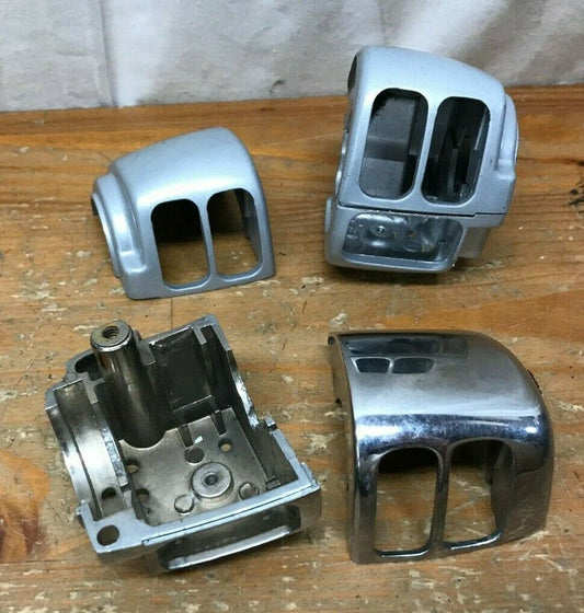 lot of Harley Davidson Stock OEM Top Silver & Chrome Switch Housings