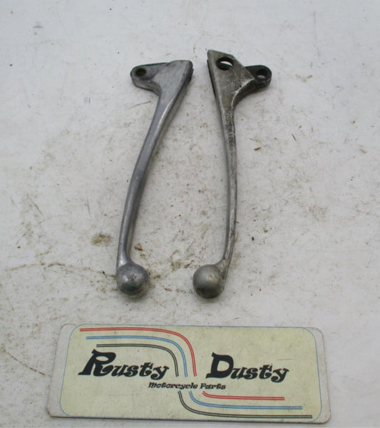 Pair of Vintage Harley Davidson Panhead Brake Clutch Hand Control Levers