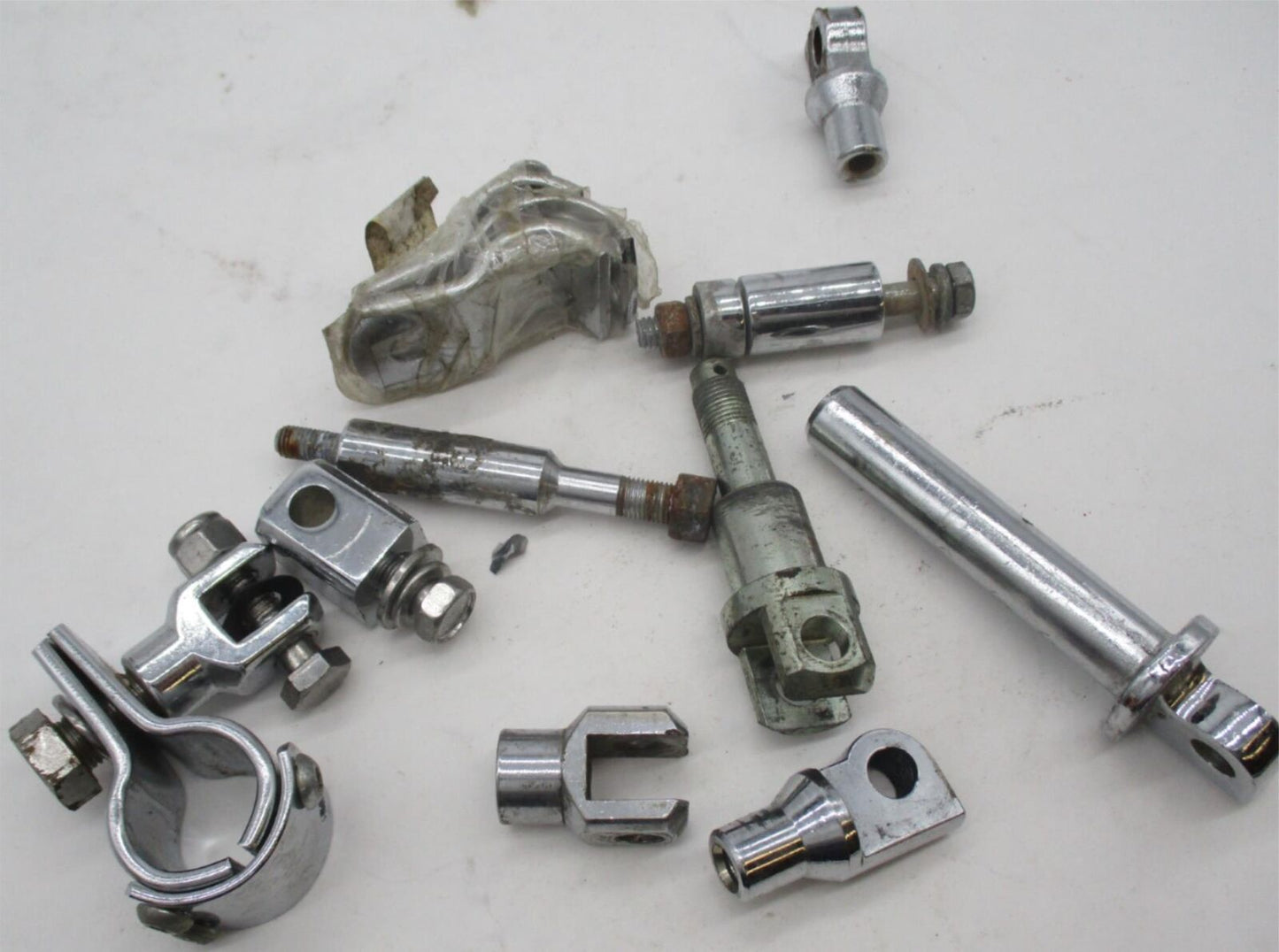 Lot of Harley Davidson Foot Peg Control Brackets Hardware Sportster Dyna Touring