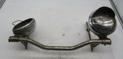 Harley FL Shovelhead Panhead Spot Aux Light Bar Mounting Bracket Guide H Housing