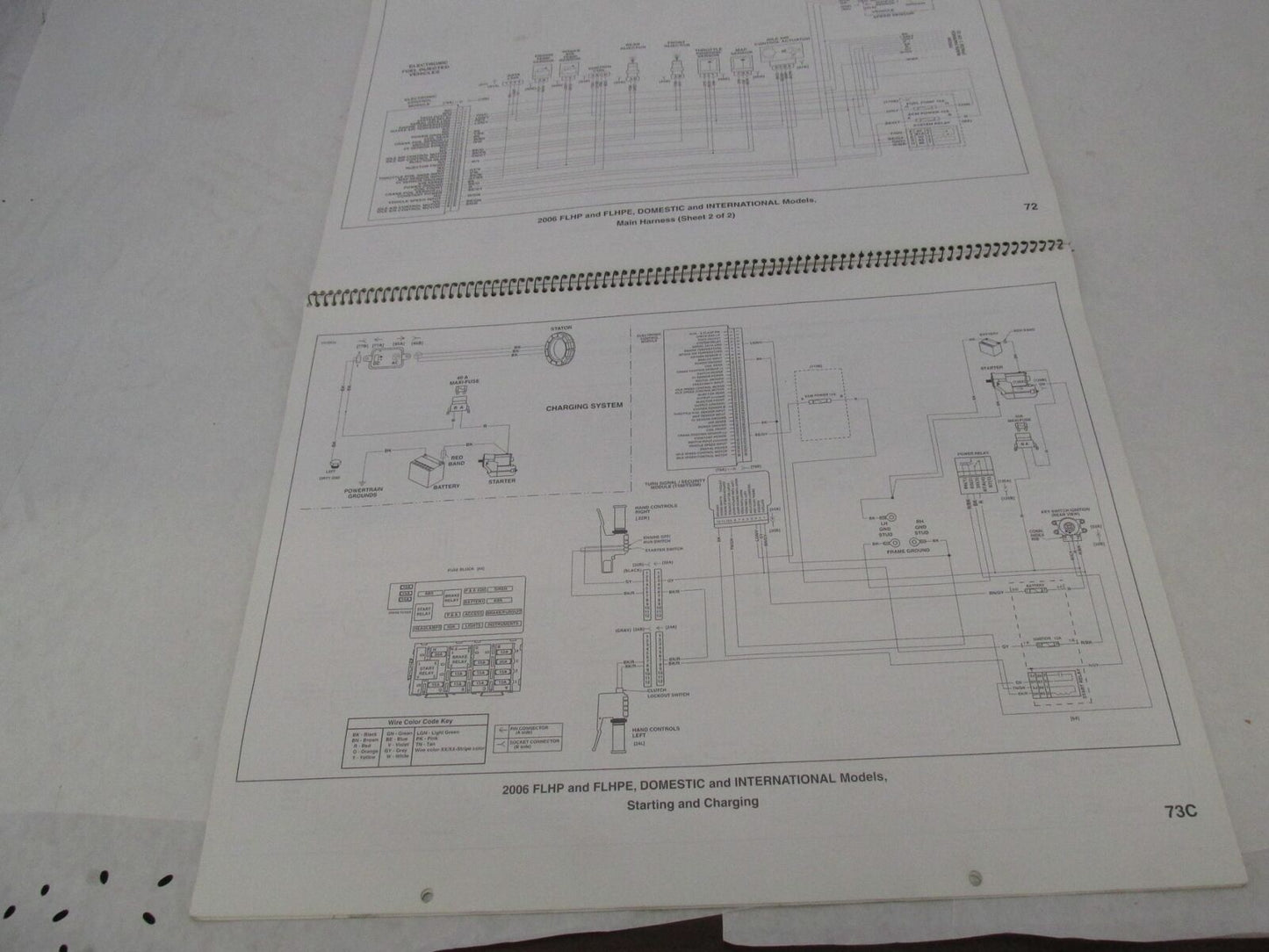 Harley Davidson Official Factory Genuine 2006 Wiring Diagrams 99949-06