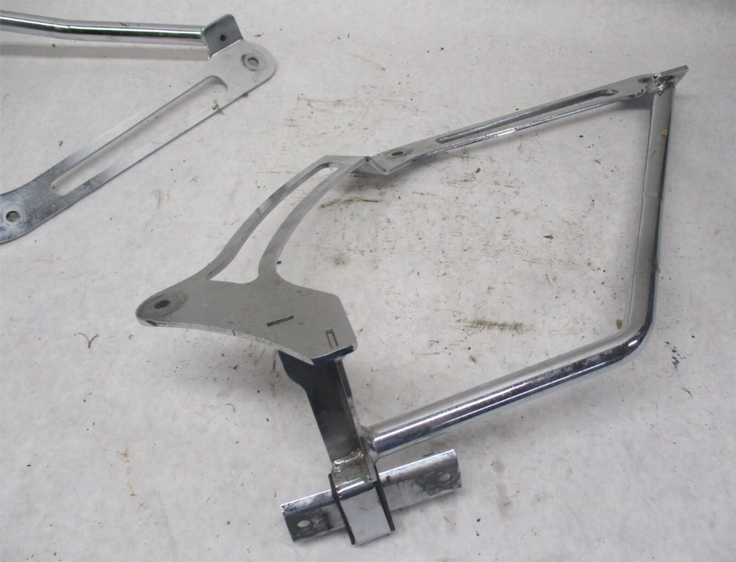Harley Davidson Chrome Fender Strut Saddlebag Mounting Brackets