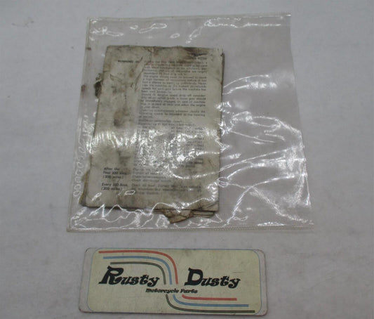 Vintage Worn Moto Guzzi V7 Manual Owners Missing Cover & Other Pages
