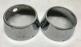 Harley Davidson XL Sportster Ironhead Chrome Gauges Covers Trim Bezels Speedo C