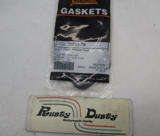 Lot of 9 Harley James Gasket Clutch Release Cover Gaskets JGI-36801-79