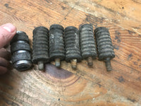 lot of (6) Vintage Harley Davidson Rubber Toe Shift Pad Peg