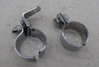 Harley Davidson Pair of Chrome Highway Peg Mounting Bracket Clamps