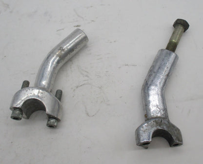 Lot of 2 Left Sides Harley Davidson Handlebar Clamp 4" Risers