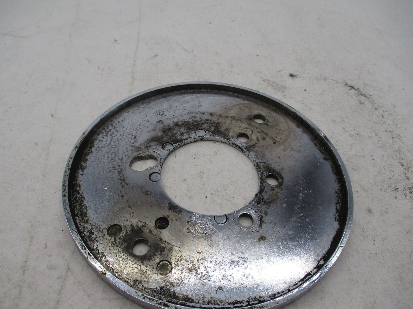 Harley Davidson Chrome 5.5" Air Cleaner Backing Carb Plate Cover