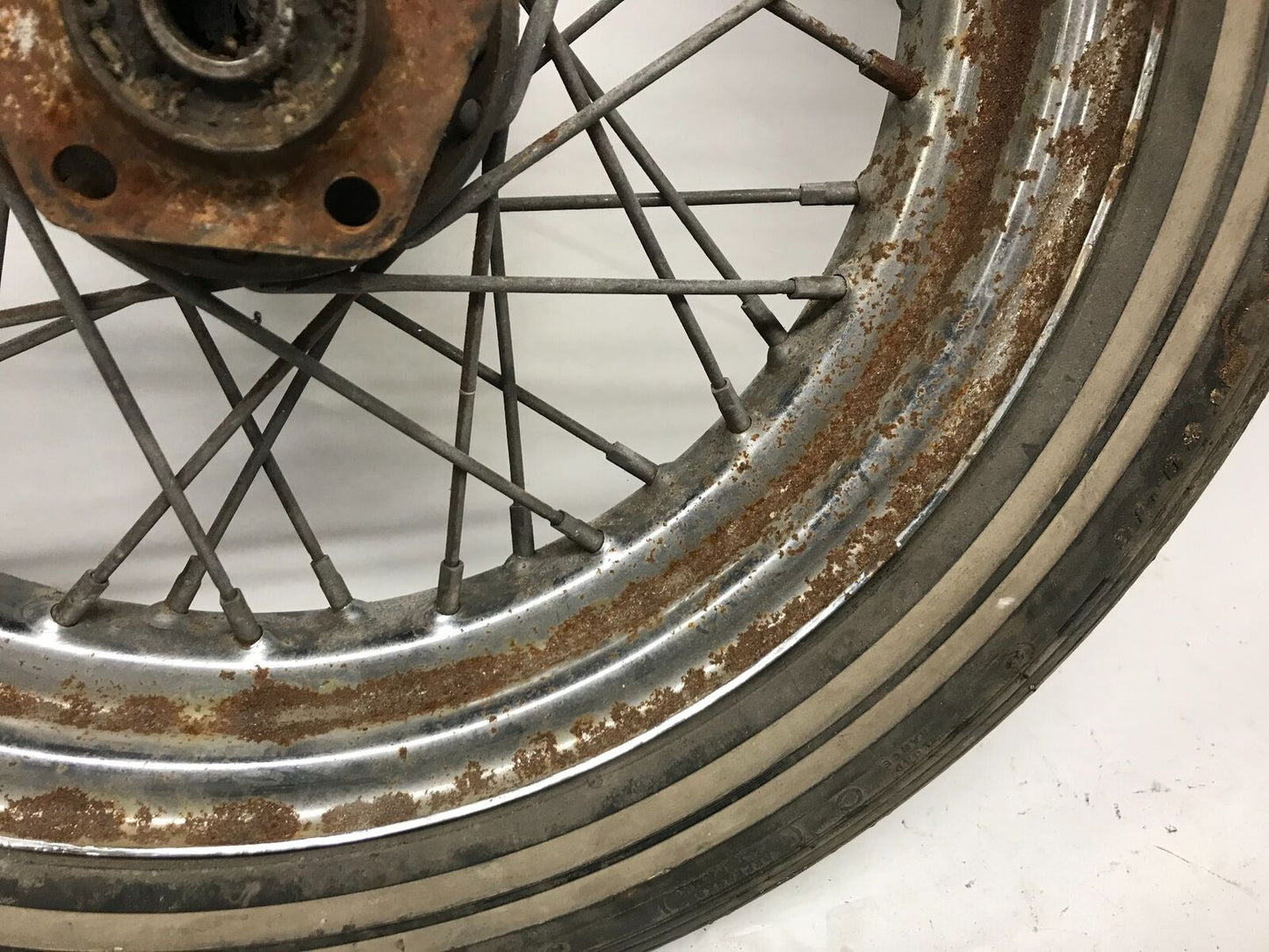 16" Front Harley Shovelhead Chopper Spoke Wheel & Tire