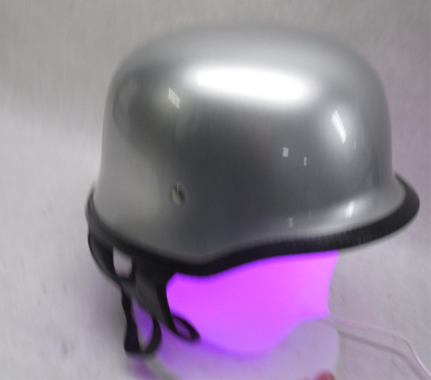 Outlaw Silver G103 Extra Small XS DOT Motorcycle Half Helmet