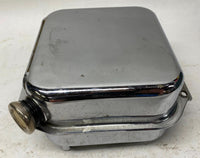 Harley Davidson Chrome Shovelhead Oil Tank w/ Temp Gauge Cap Late 70's 80's