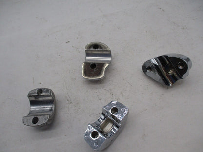Mixed Lot of 4 Harley Davidson Chrome Handlebar Riser Top Clamps Holder