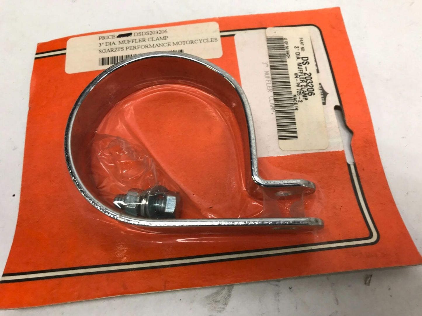 Paughco 3" Diameter Muffler Exhaust Clamp w/ Tail 725-2