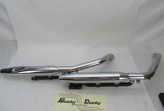 Harley Davidson OEM 00-06 Softail FXST Full Stock Chrome Exhaust System 65413-00