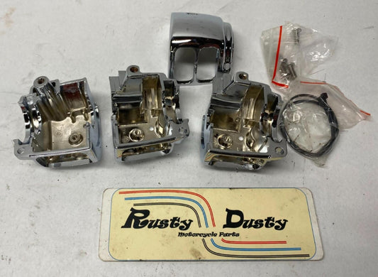 Harley Davison Mixed Lot of Chrome Handle Bar Switch Housing