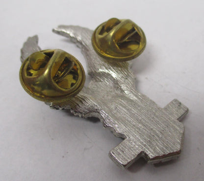 Suzuki Silver & Red Motorcycle Bike Cruiser Rider Vest Jacket Eagle Metal Pin