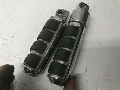 Pair (2) Original Harley Touring Highway Foot Peg Chrome Metal Rubber Shovelhead