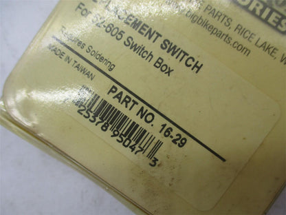 Show Chrome Replacement Switch 16-29 NEW 6A @ 125V for 52-605