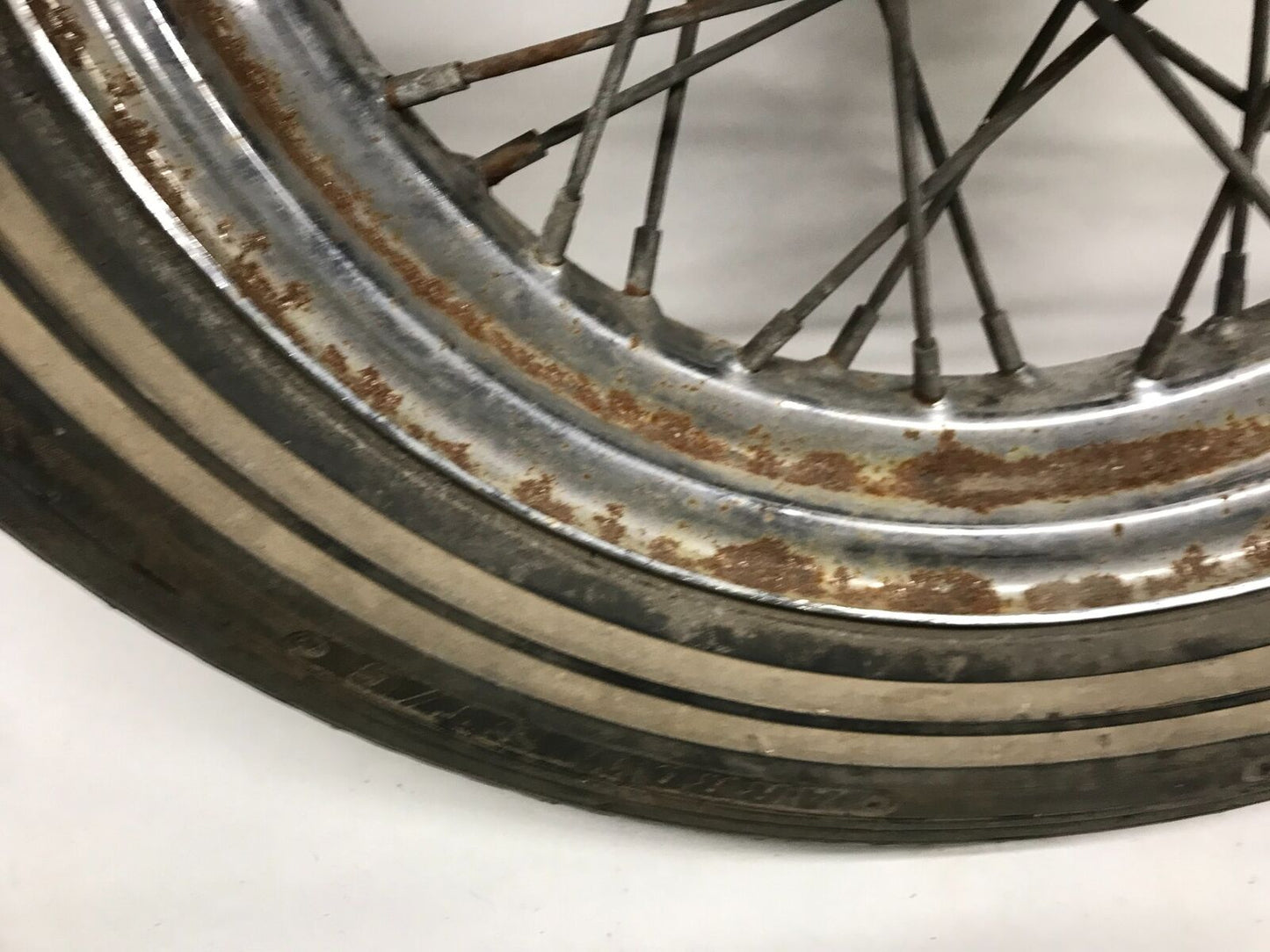 16" Front Harley Shovelhead Chopper Spoke Wheel & Tire