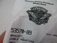 Harley Davidson Genuine NOS Cable Mounting Bracket 53570-89