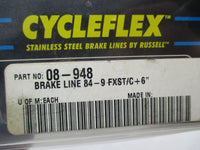 Harley Russell Cycleflex Brake Line Hose Kit 08-948 FXST +6"