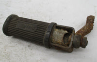 Vintage Single Triumph BMW Guzzi Denfield Foot Peg with Bracket