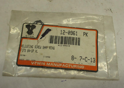 Harley Davidson V-Twin Clutch Adjuster Screw Snap Ring 12-0961 84-Up XL