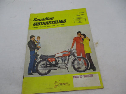 Vintage Canadian Motorcycling July 1969 Magazine Issue