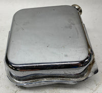 Harley Davidson Chrome Shovelhead Oil Tank w/ Temp Gauge Cap Late 70's 80's