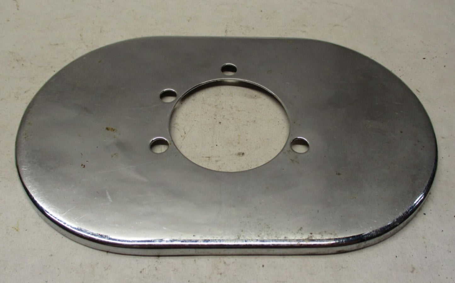 Harley Davidson Chrome Oval Bendix Carb Backing Plate